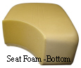 Custom Formed Seat Foam-Bottom (16122-B33)